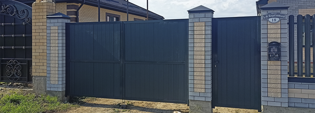 Въездные ворота в Лабинске под ключ