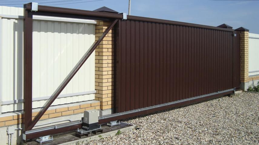 ворота из профлиста в Лабинске